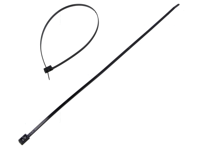 Kabelbinder; L: 395mm; W: 4,7mm; polyamide; 180N; zwart; Ømax: 100mm Kabelbinder; L: 395mm; W: 4,7mm; polyamide; 180N; zwart; Ømax: 100mm